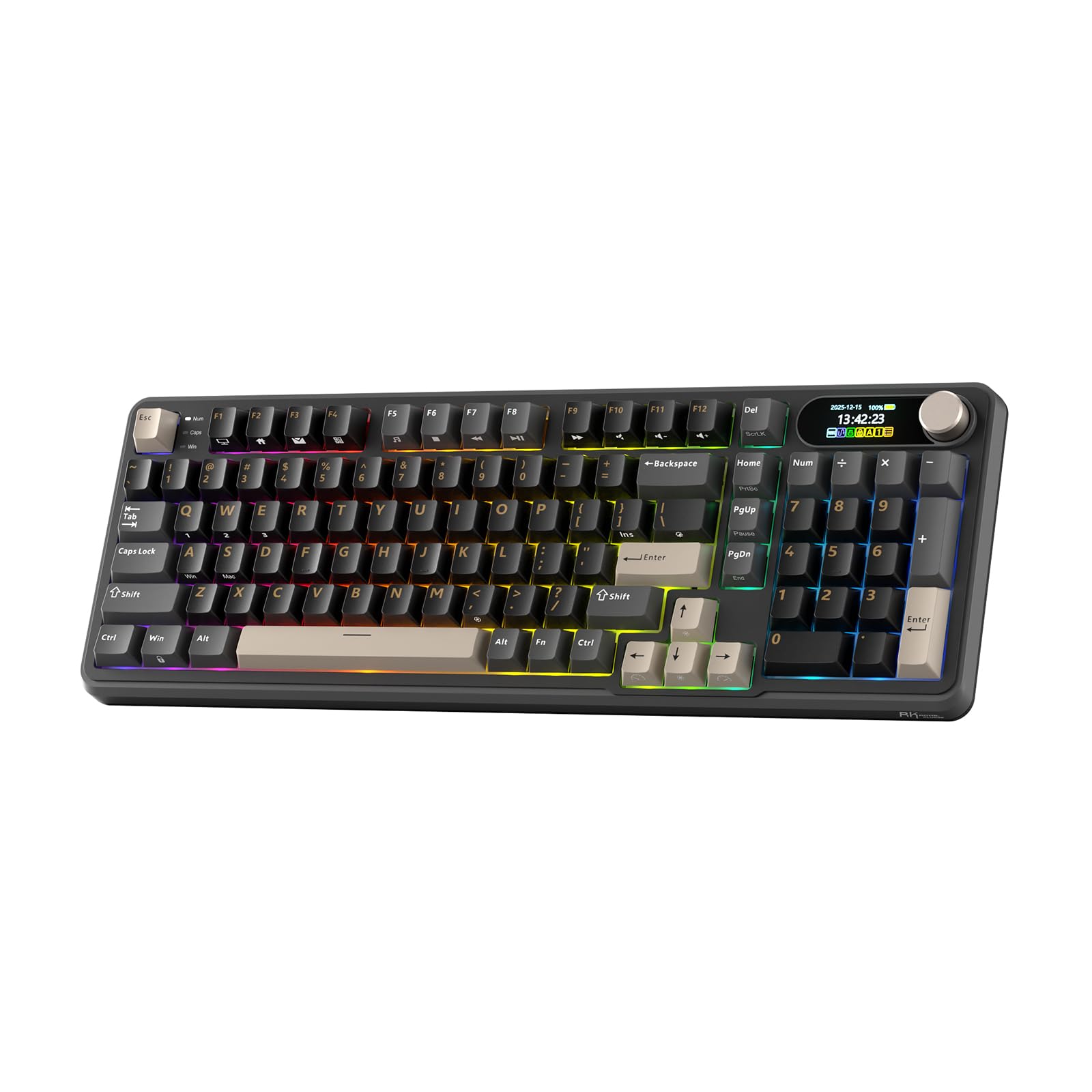 RK ROYAL KLUDGE S98 Wireless Mechanical Keyboard w/Smart Display & Knob