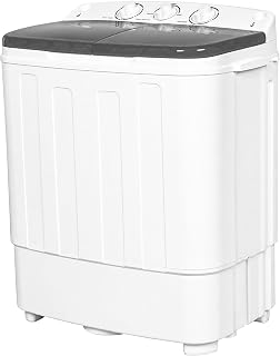 Bonusall Portable Washing Machine 25.3 Lbs 3 Capacity Sizes 6.6/25/28LBS, Lightweight Washer with Built-in Handle & Spin Dryer, Easy Operate Mini Laundry Washer for Apartments Dorms RVs Studio Closet