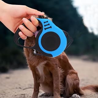 Retractable Dog Leash, Automatic Telescopic Dog Leash, Adhesive Tape for Tractor Dogs, Pet Tape, Durable and Comfortable with Non-Slip Handle, Suitable for Small Dogs