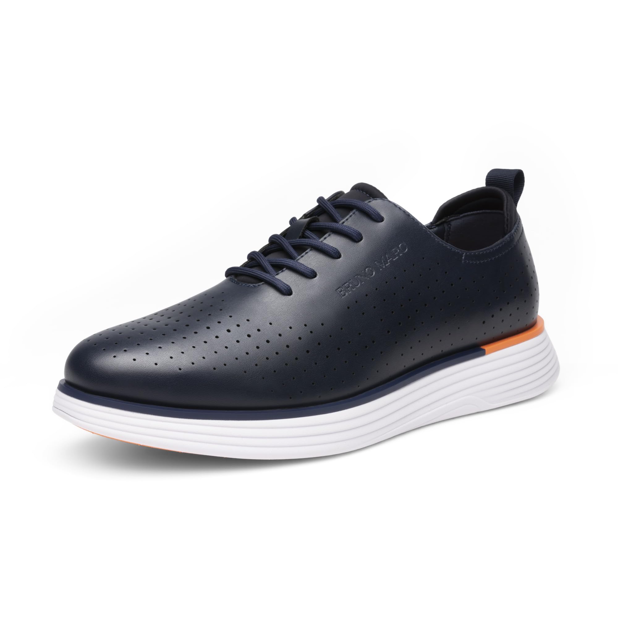 Bruno Marc Men's Elegant Perforated PU Shoes