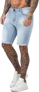 GINGTTO Men's Slim Stretch Denim Shorts