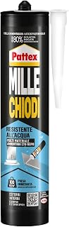 Pattex Millechiodi Esterni & Interni, Adesivo Resistente all'acqua, 450 g
