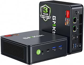 GMKtec M6 Ultra Gaming Mini PC Ryzen 7640HS (Upgraded 6800H) | 16GB DDR5 512GB SSD Desktop Computers Office Home Dual NIC LAN 2.5G WiFi 6E BT5.2, USB4 Triple 4K Display