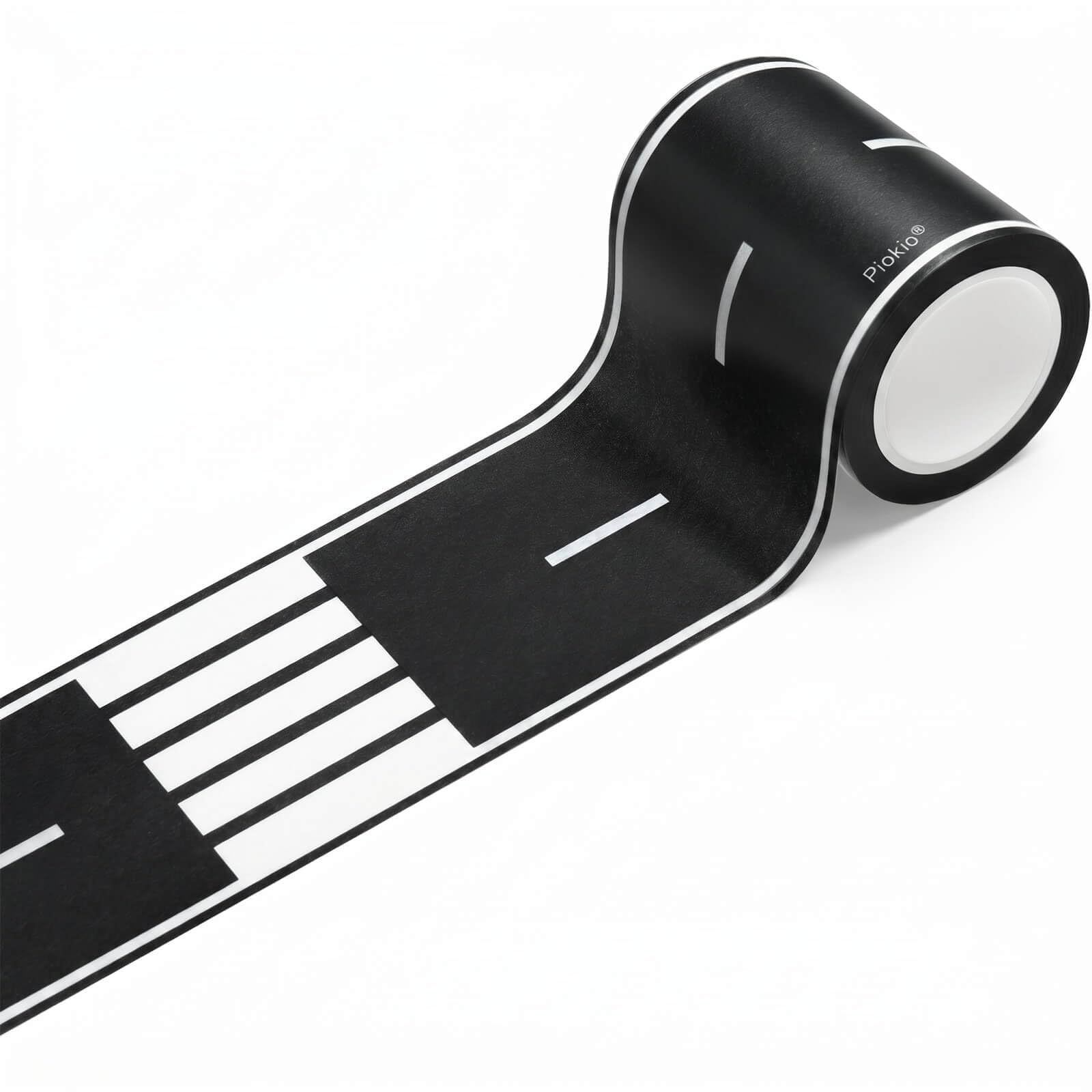 Piokio Road Tape for Kids, 33ft x 2.4in Toy Car Track, Race Car Party Decor | Wa