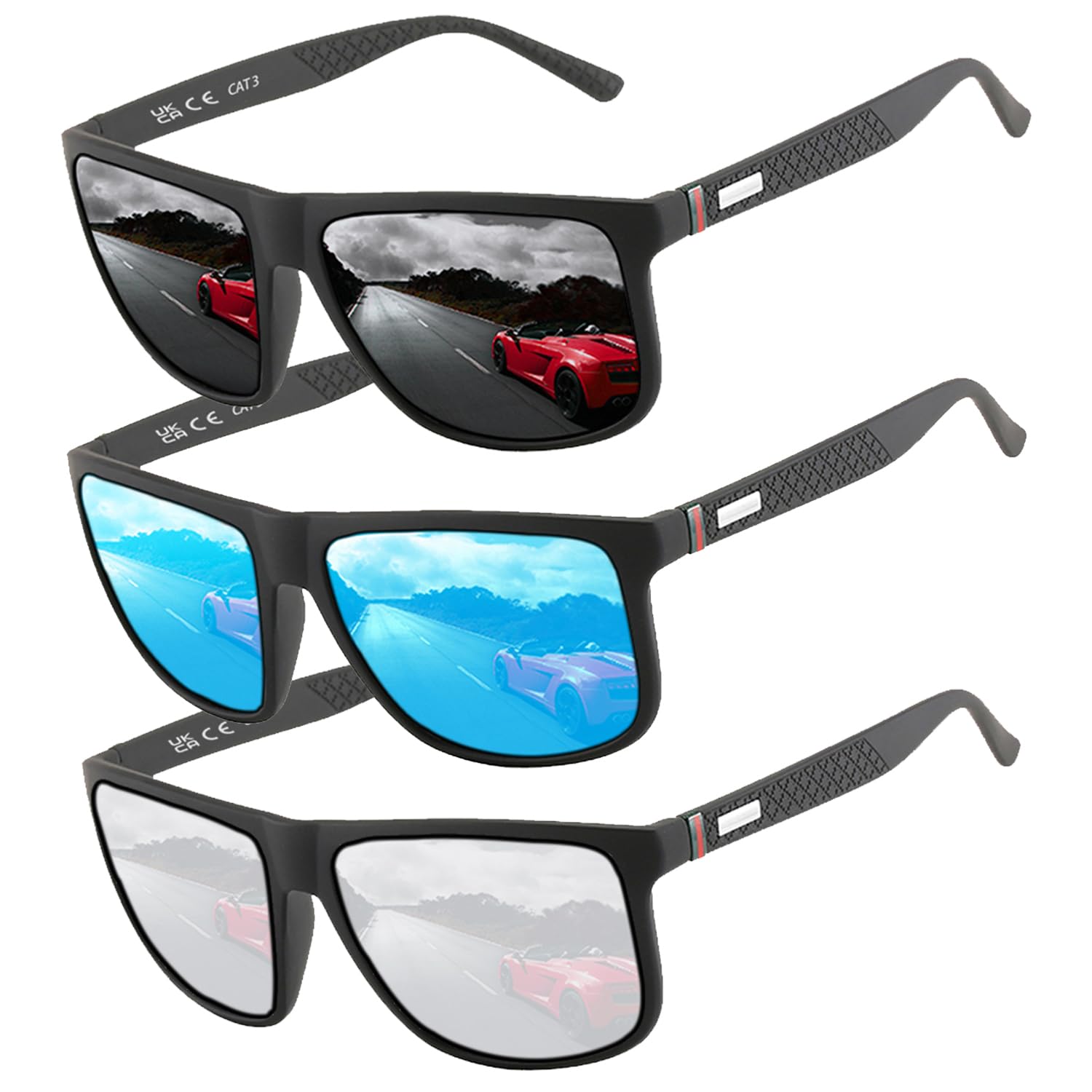 Lunettes de soleil polarisées pour hommes et femmes; cadres vintage / classiques