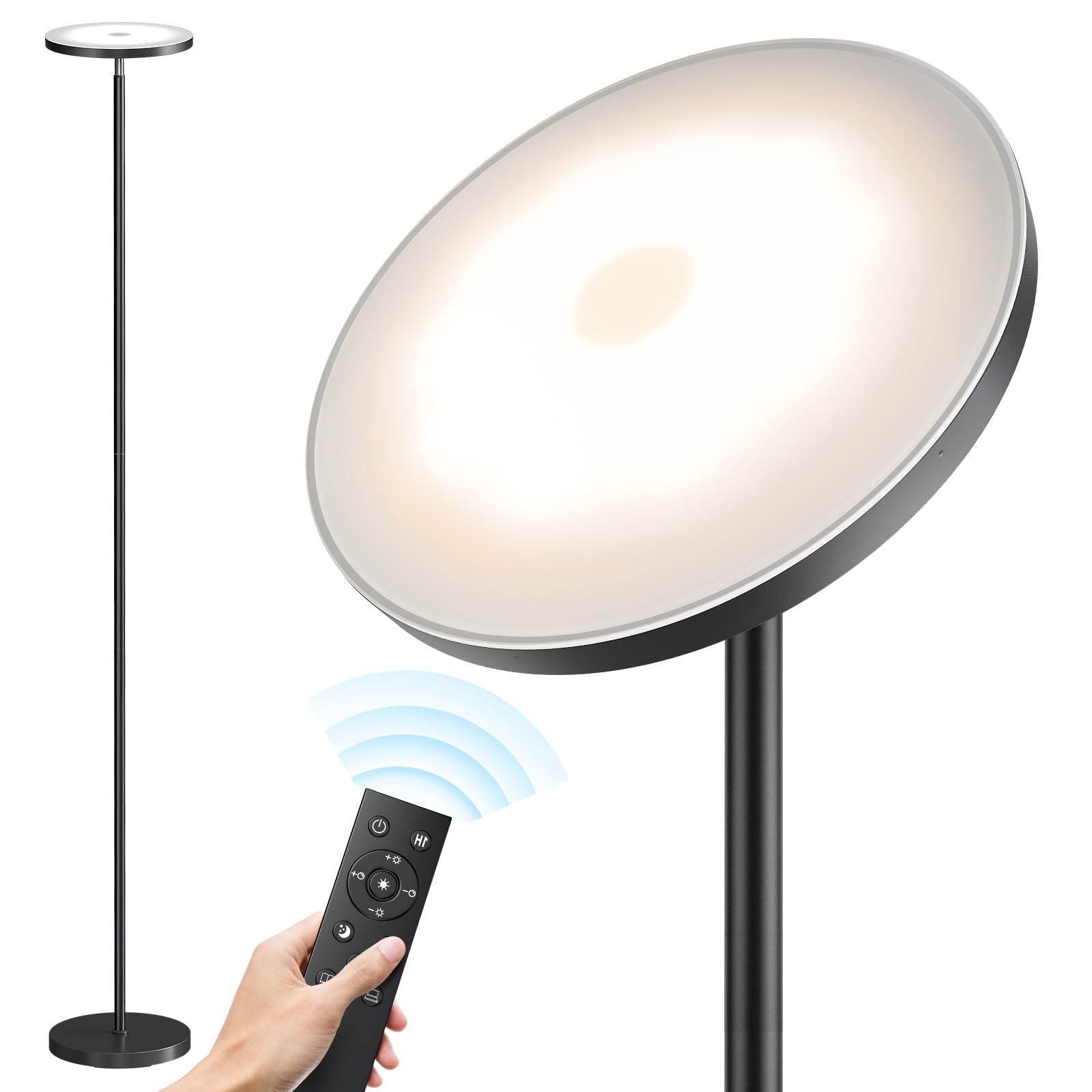 SUNMORY Floor Lamps for Living Room，LED Standing Lamp with Remote Control | 32W/