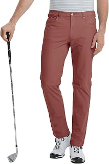M MAELREG Golf Pants for Men Lightweight Moisture Wicking Business - 30"/32"/34" Stretch Flat Front Casual Dress Pant for Men
