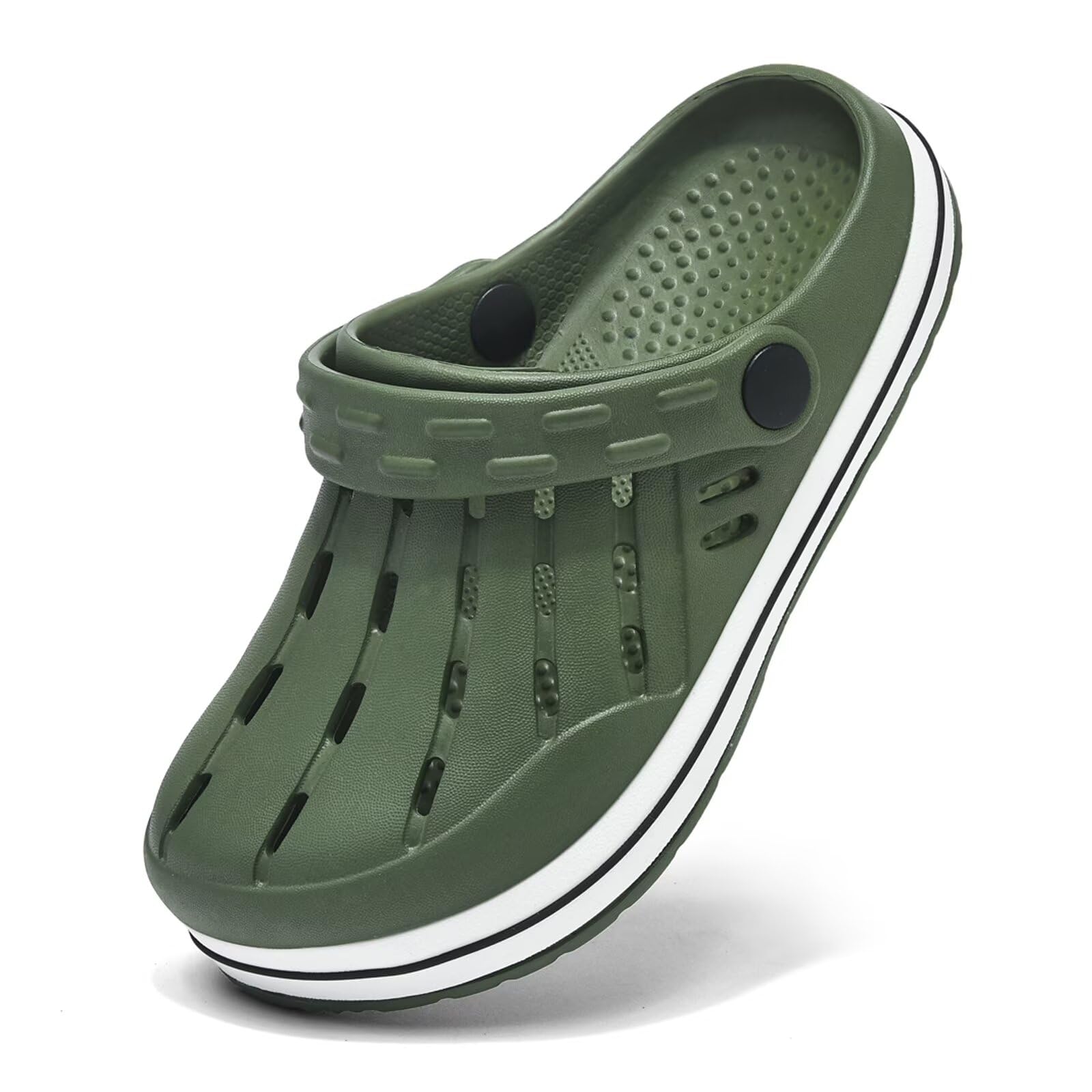 Cubufly Scarpe da giardino per bambini Ragazzi Ragazze Glitter Stripe Band Zocco