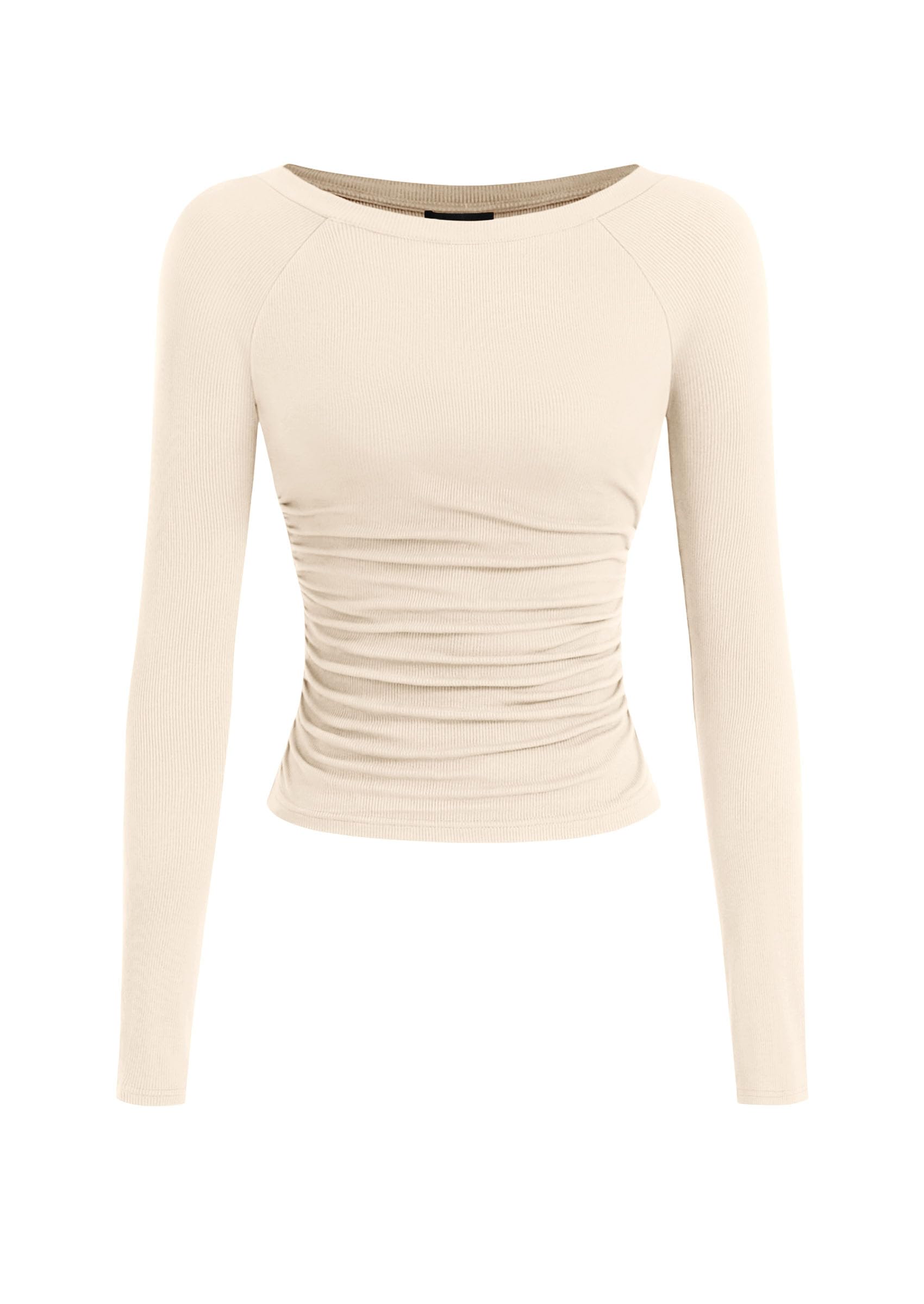 PRETTYGARDEN Camicie a maniche lunghe da donna 2025 autunno increspato lati scol
