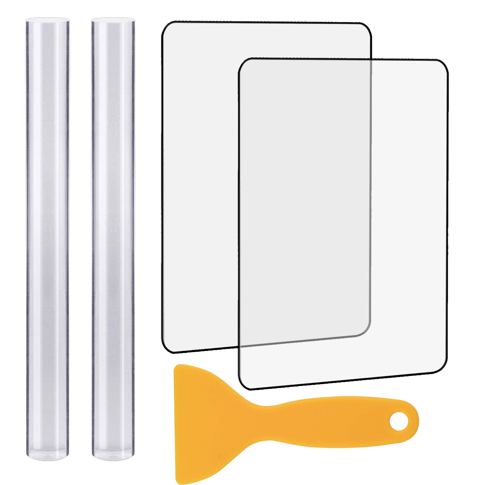 5 Pieces Polymer Clay DIY Tool, Marrywindix Acrylic Clay Roller with Acrylic She