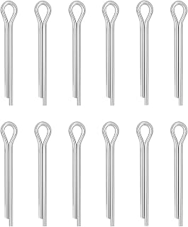 Marine Propeller Cotter Pins 304 Stainless Steel,Compatible with Suzuki Yamaha Johnson Evinrude 09204-03001 91401-40025-00 5030087 (12 PCS)