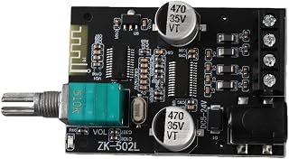 ZK-502L Bluetooth 5.0 Power Amplifier Board, Stereo Audio Receiver Module, Dual Channel Digital Amp for DIY Speakers, 5-24V