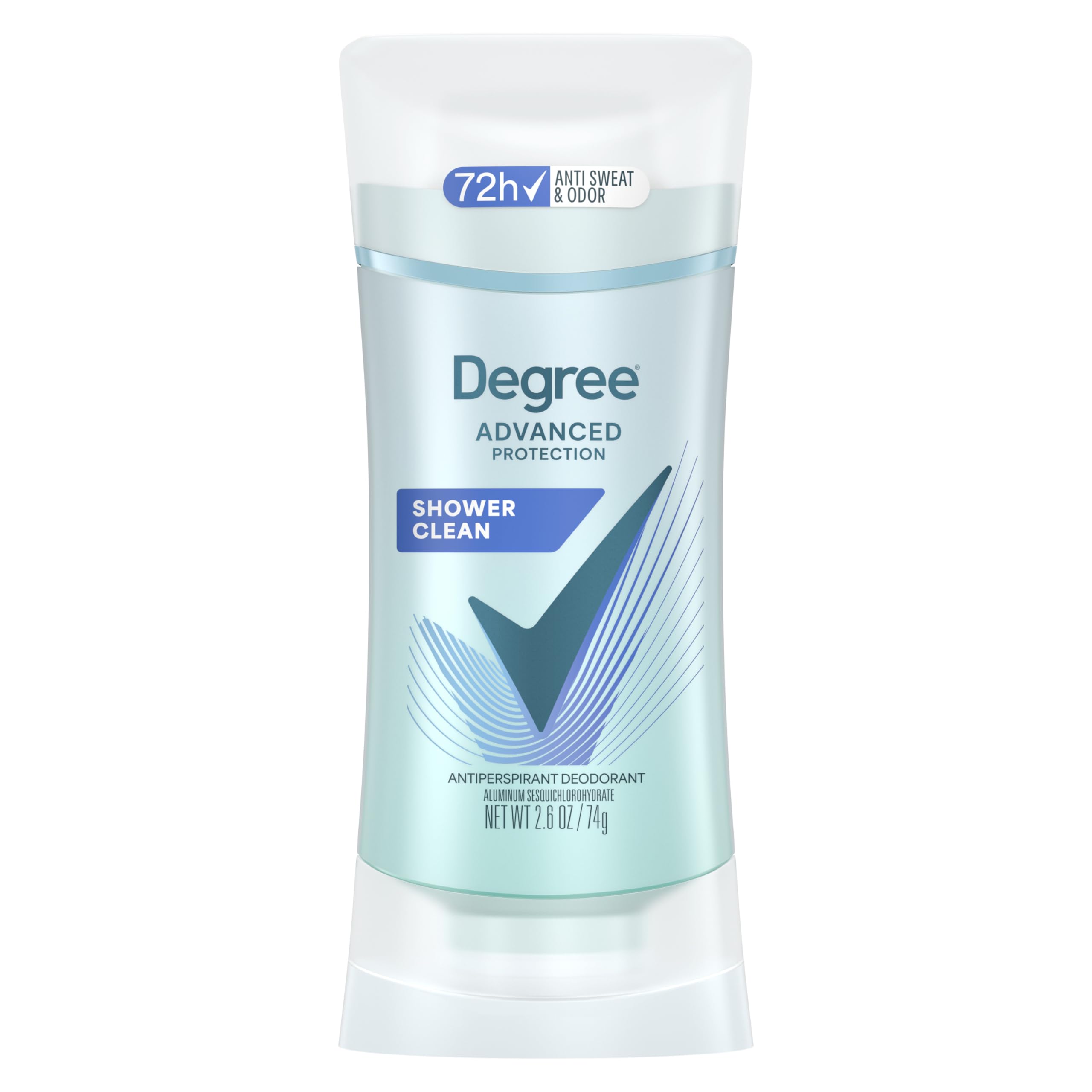 Degree Women Antiperspirant Deodorant Stick, Shower Clean, 2.6 Ounce (Pack of 1)