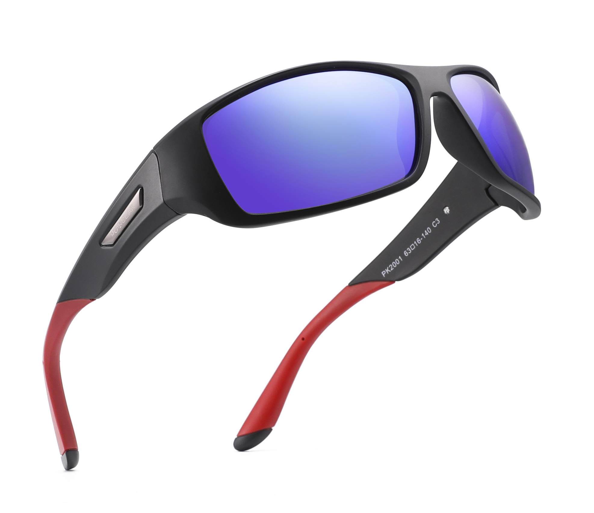 PUKCLAR Lunettes de soleil de sport polarisées pour homme et femme