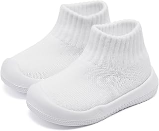 Eashi Baby Boy Girl Non-Skid Indoor Infant Walking Shoes Breathable Warm Elastic Sock Shoes with Memory Sole Protect Toes Outdoor Sneakers