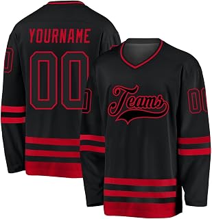 Custom Hockey Jersey Personalized Printed Stitched Name, Number and Logo Practice Wear Sports for Men Women Youth