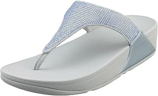 FitFlop Lulu Crystal Feather Original Fit Toe-post Wedge SandalsWomen