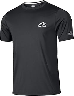 NORTHYARD Men's Workout Running Shirts Quick Dry Short Sleeve Gym Athletic