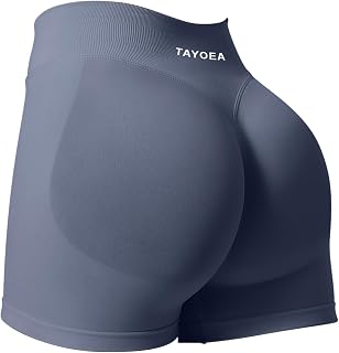 TAYOEA Sports Shorts Women's Scrunch Short Sports Trousers Push Up Short Leggings Butt Lifting Gym Short Seamless Workout Cycling Shorts Women