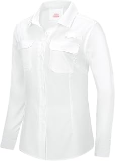 33,000ft Women's UPF 50+ UV Safari Shirt Long Sleeve Quick Dry Fishing Hiking Travel Shirt