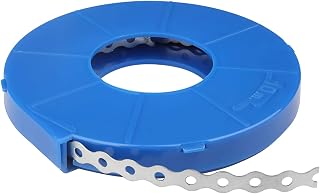 OTTFF 32 ft Perforated Metal Pipe Hanger Strap, 1/2" Wide Coil Strapping | with 5 mm Hole