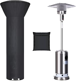 Patio Heater Covers Outdoor Waterproof,89'' Height x 33" Dome x 19" Base | Waterproof, Dustproof, Wind-Resistant, Sunlight-Resistant,Snow-Resistant