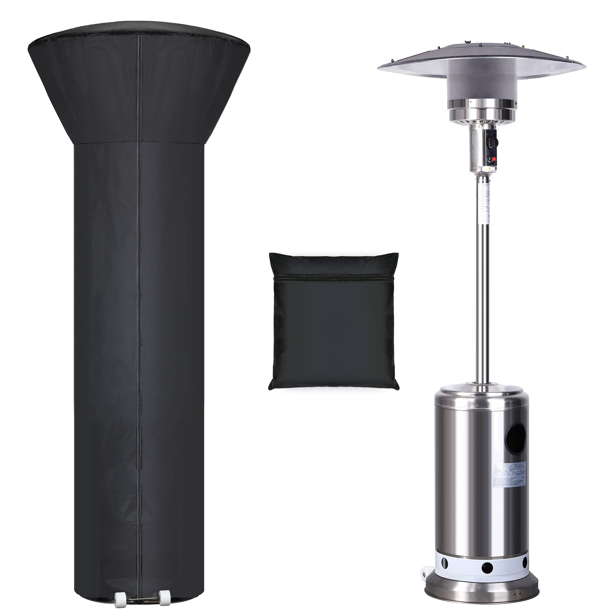 Patio Heater Covers Outdoor Waterproof,89'' Height x 33" Dome x 19" Base | Water
