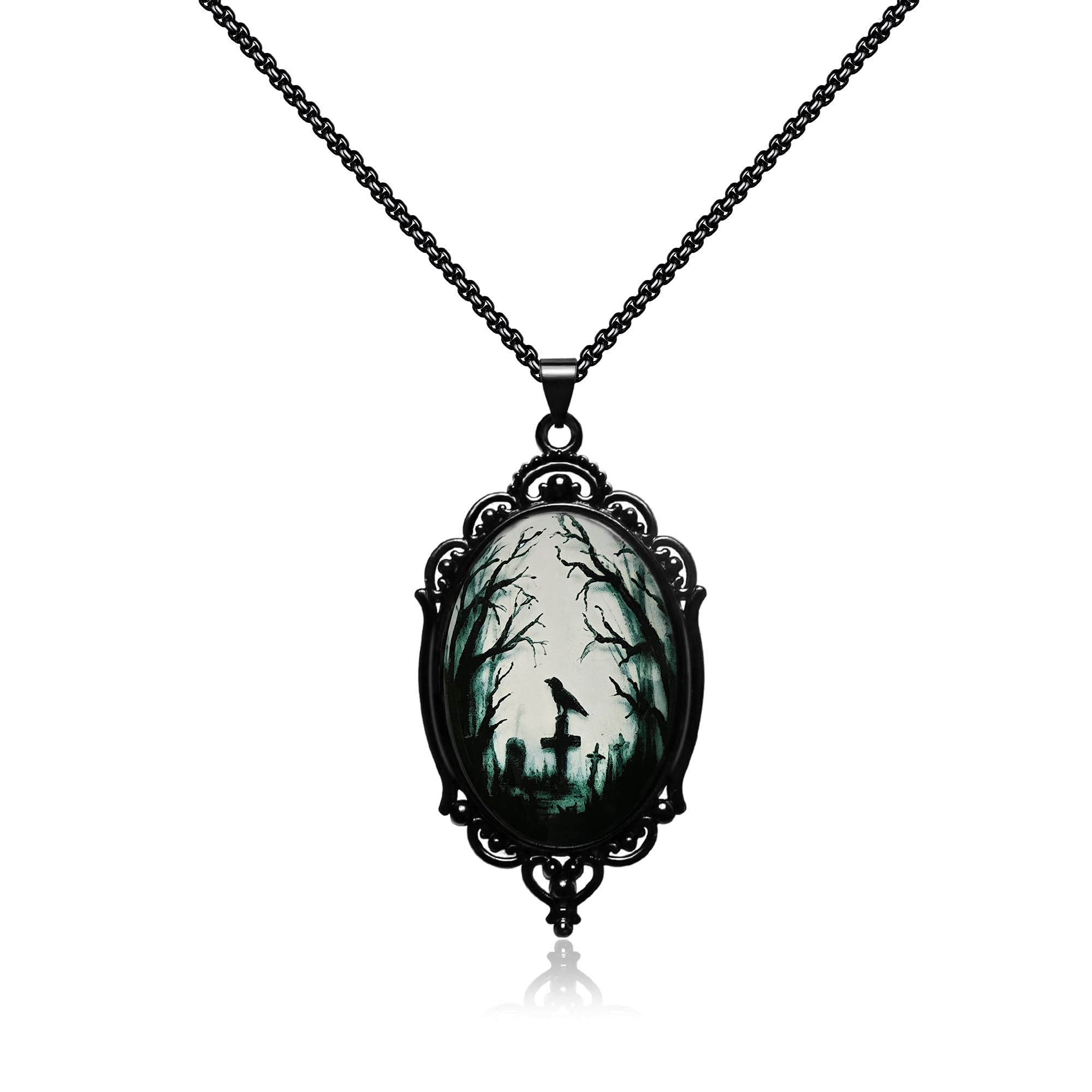 Trinckle Gothic Necklace as Goth Accessories for Halloween Costume Jewelry | Got