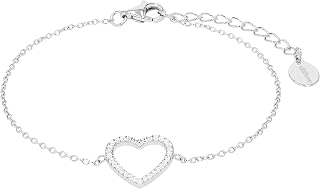 s.Oliver Herren Schmuck – Armband aus 925er Silber mit Herzen – Klassisch, Zeitlos und Elegant – Perfekte Geschenkidee