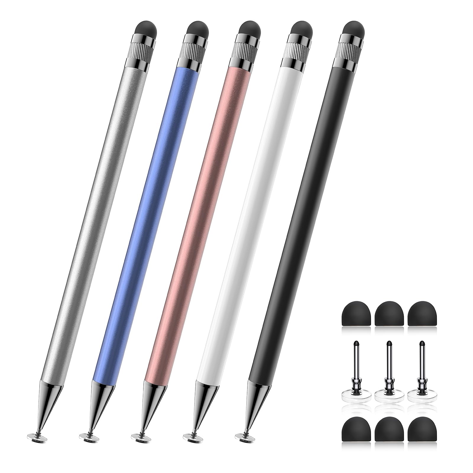 Bopomofo Stylus(5 Pcs),2-in-1 Stylus Pen for Touchscreen,Capacitive Stylus | Sty