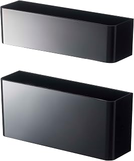 Yamazaki 7366 Magnetic Umbrella Stand, Black, Top (W x D x H): Approx. 7.4 x 2.0 x 2.0 inches (18.8 x 5 x 5 cm), Bottom: Approx. 7.3 x 2.0 x 3.1 inches (18.5 x 5 x 8 cm), Smart Umbrella Stand, Space