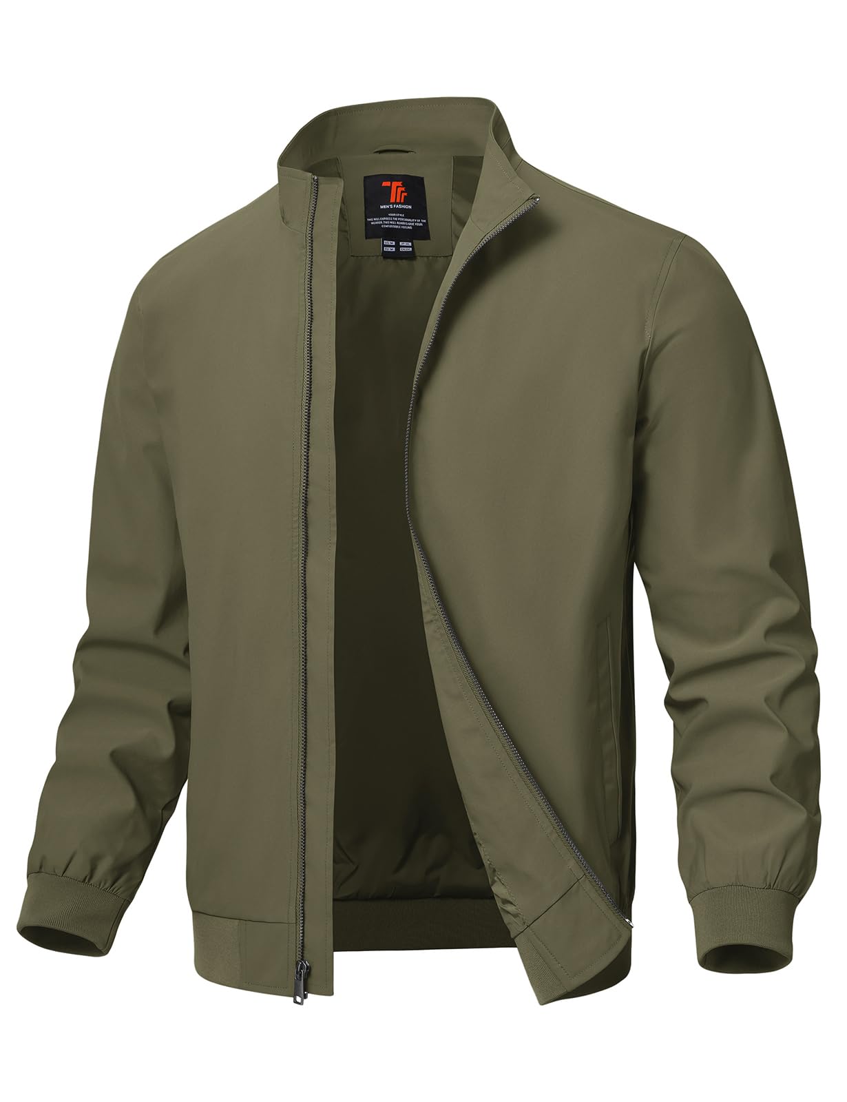 TBMPOY Mens Lightweight Golf Windbreaker Jacket Lightweight Full Zip Stylish Wor