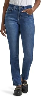 Lee Womens Petite Ultra Lux Comfort with Flex Motion Straight Leg JeanJeans