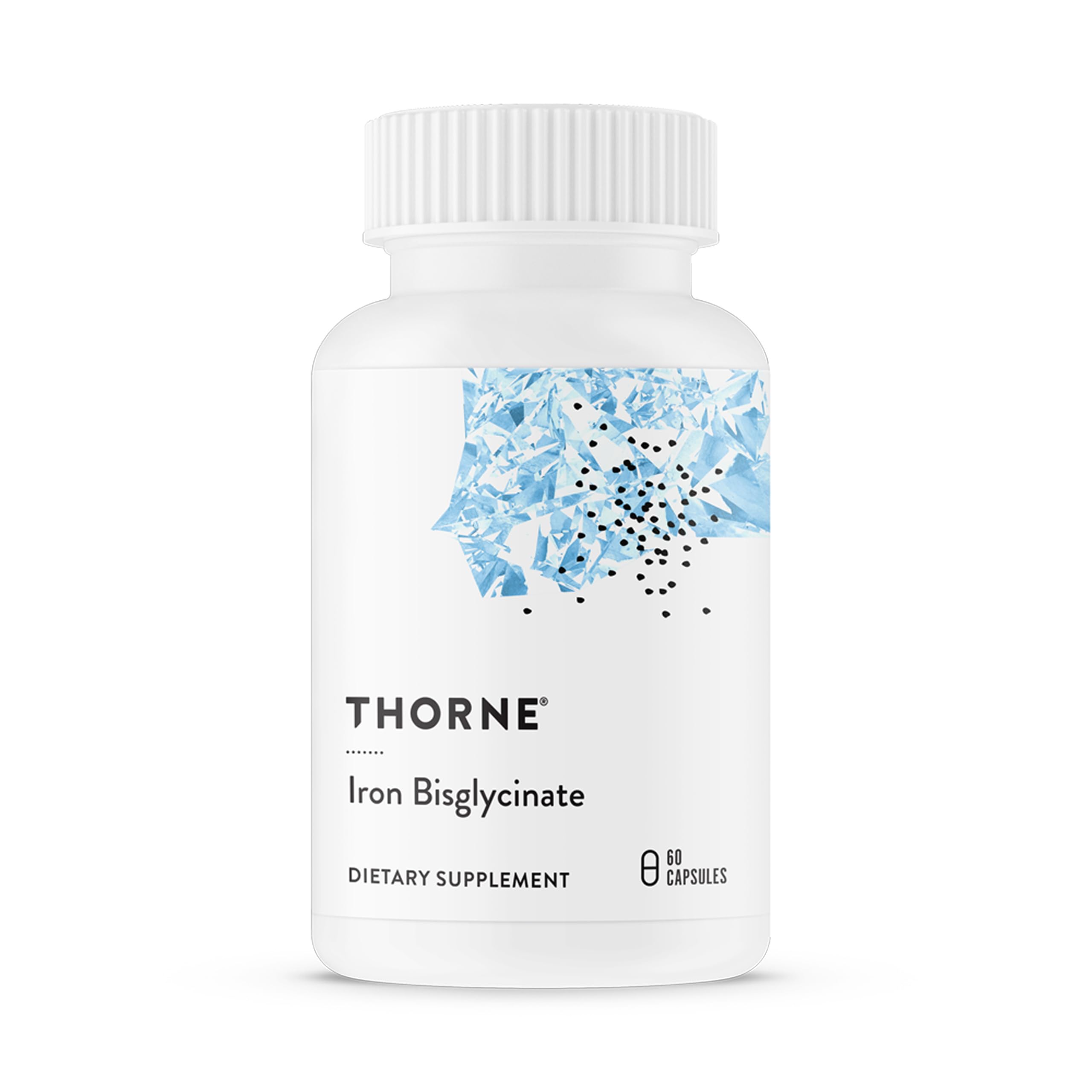 THORNE Iron Bisglycinate, 25 mg Iron Supplement, 60 Capsules | Enhanced Absorpti