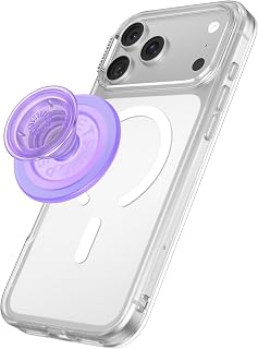 PopSockets MagSafe Grip for Phone, Holder - Lavender Transparent