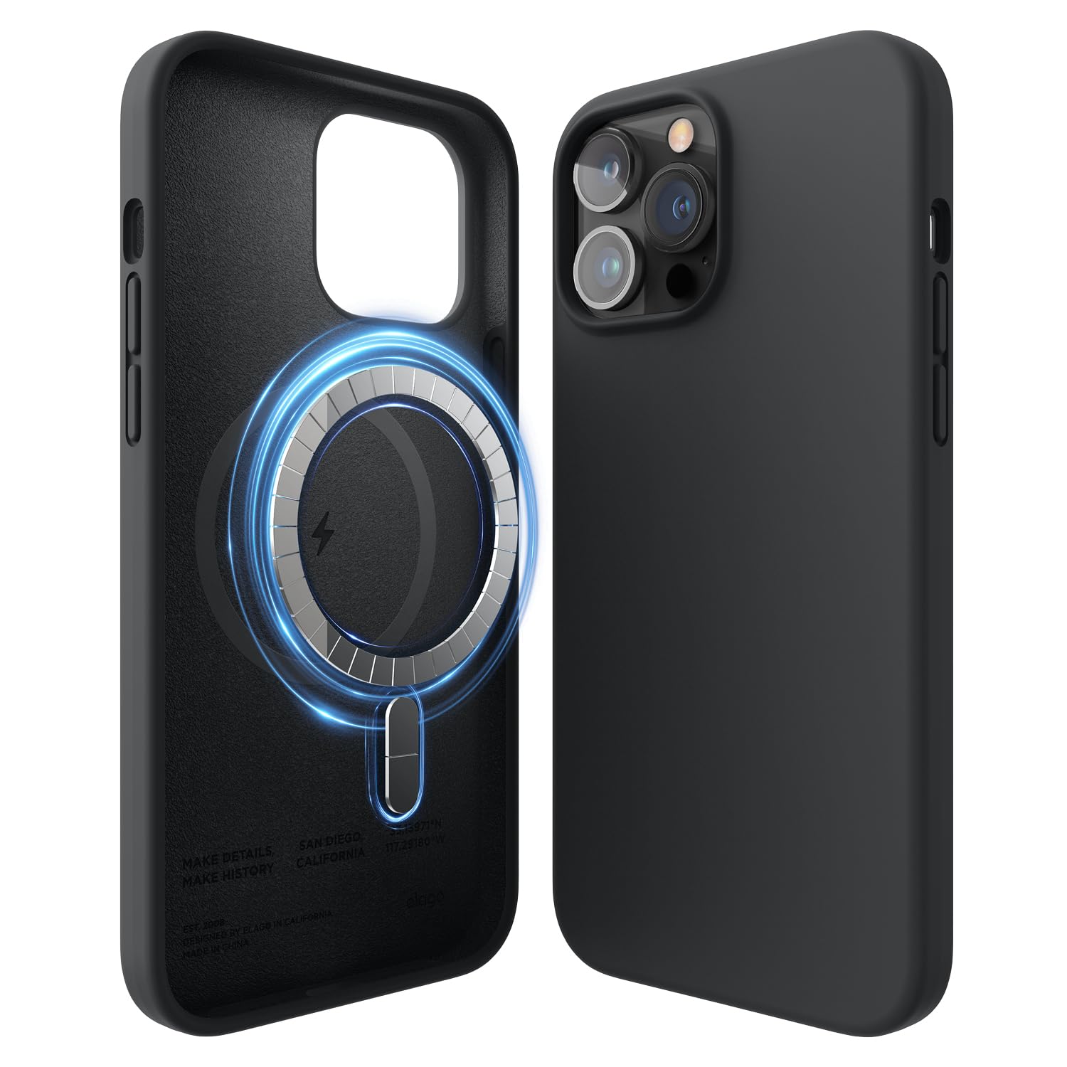 elago Magnetic Silicone Case for iPhone 13 Pro Max Case 6.7"