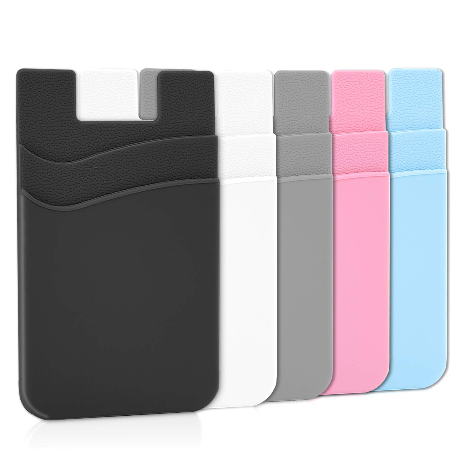 Senose Phone Wallet, Card Holder for Back of Phone Stick on Cellphone Cases | Gr