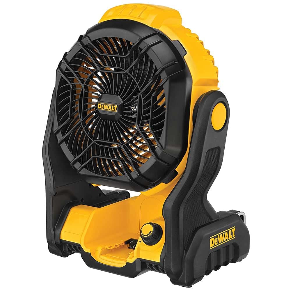 DEWALT 20V MAX Jobsite Fan, Tool Only (DCE512B), 12x8x14 inches, Yellow/Black (R