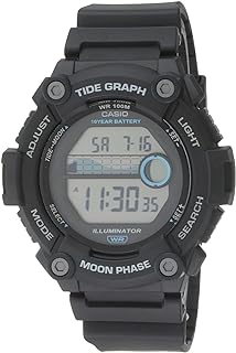 Casio WS1300H Series | Digital Watch | 100 Meter Water Resistance | LED Backlight | 1/100 SEC Stopwatch | Tide Graph | Coundtown Timer | LED Light | Multi Function Alarms | 10 Year Battery