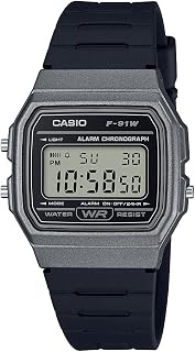Casio F91W Series | Digital Watch | Water Resistant | LED Light | 1/100 SEC Stopwatch | Regular Time Keeping (HR, Min, SEC, PM, Date, Day) | Daily Alarm | Lightweight | 7 Year Battery