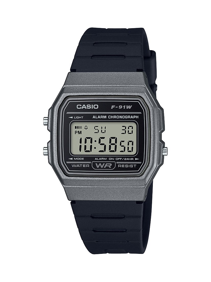 Casio F91W Series | Digital Watch | Water Resistant | LED Light | 1/100 SEC Stop