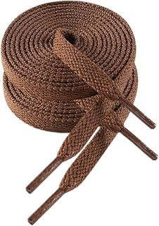 VSUDO 8mm Flat Sports Laces and Laces for Sneakers, Sneakers and Sports Shoes - 29 Colours and 14 Lengths Available, Cheap and Durable - 1 or 2 Pairs