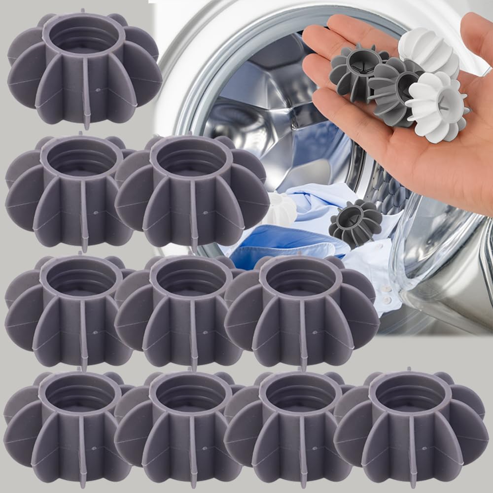 10PCS Silicone Laundry Balls Anti-Tangle Cleaning Sponge Hair Remover Tool