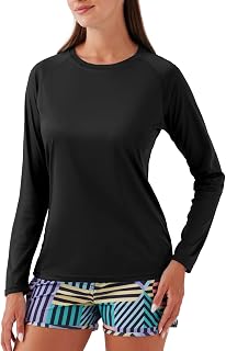 NAVISKIN Women's Long Sleeve UPF 50+ Sun Protection Quick Dry Lightweight Hiking Shirt