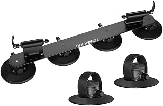 ROCKBROS Suction Bike Rack Car Roof Bike Rack Bicycle Carriers | For Cars Roof Bicycle Holder Roof Mounted Quick Release Aluminium Alloy with Sucker