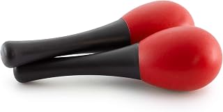 Tiger MAR28-RD Mini Egg Maracas Children's Percussion Shaker - Red | One Pair