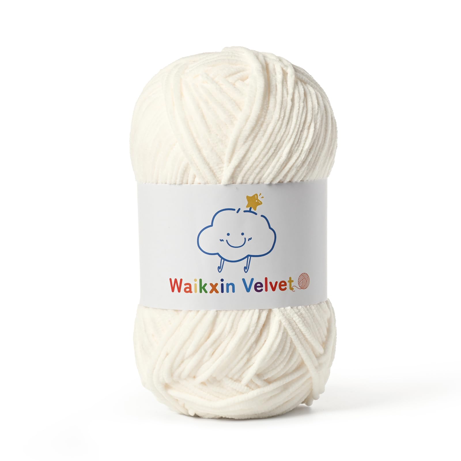 Fluffy Chenille Yarn for Crocheting，Baby Yarn for Crocheting Soft，50g/1.76oz Vel