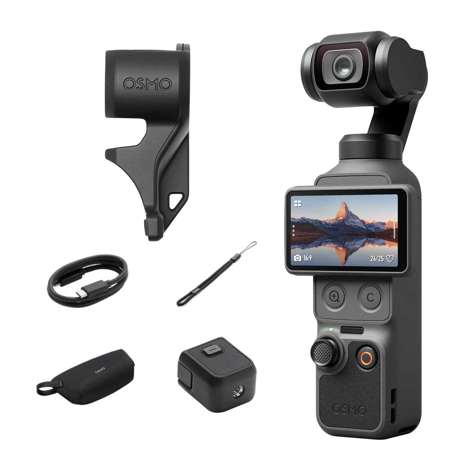 DJI Osmo Pocket 4 Standard Combo | 1″ CMOS & 4K/240fps, 3-Axis Stabilization, 2×