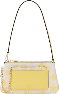 kate spade new york Ava Spring Pansises Embossed Pebbled Leather 2 In 1 Pochette