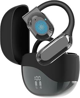 AI Translator Earbuds, Real‑Time Two‑Way 180 Languages Translation, 8 Offline Modes, Touchscreen, HD Audio, Long‑Lasting Battery, Compatible with iOS & Android for Travel & Business, Black